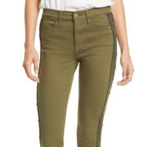 Frame Le High Military Green Skinny Jeans - Picture 7 of 7